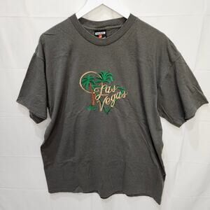 Vintage [Read/Flaw] Signal Sport Embroidered Las Vegas Short Sleeve Tee Size XL